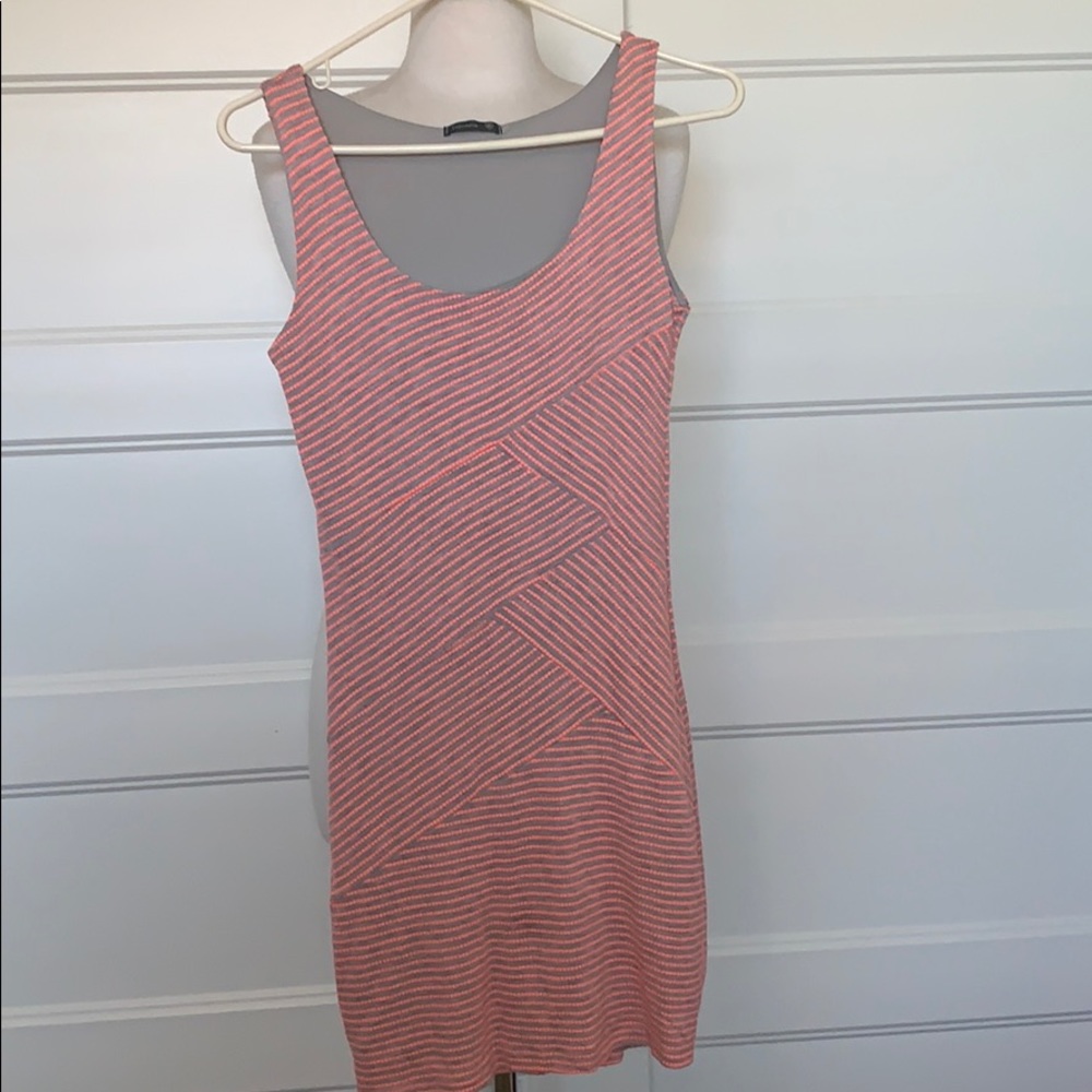 Orange Striped Dress